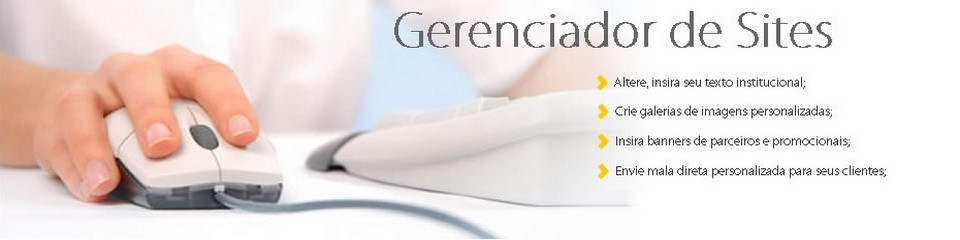 Banner gerenciador de sites Gernet